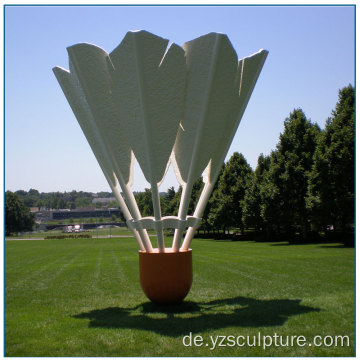 Outdoor-Edelstahl-Badminton-Skulptur zum Verkauf